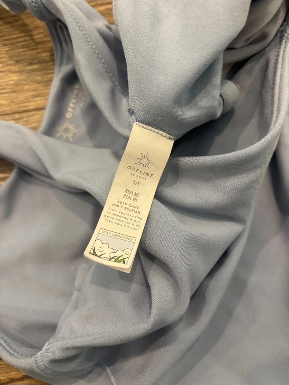 OFFLINE By Aerie Real Me Low Key Ruched Longline Sports Bra Women's Size Small